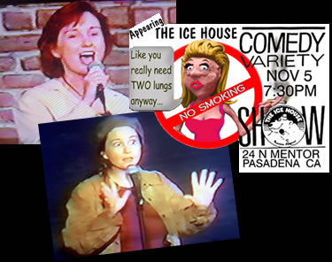 K doing standup at Improv and Ice House